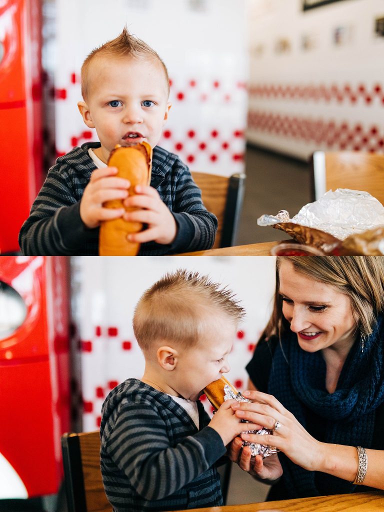 mom and little boy photo session