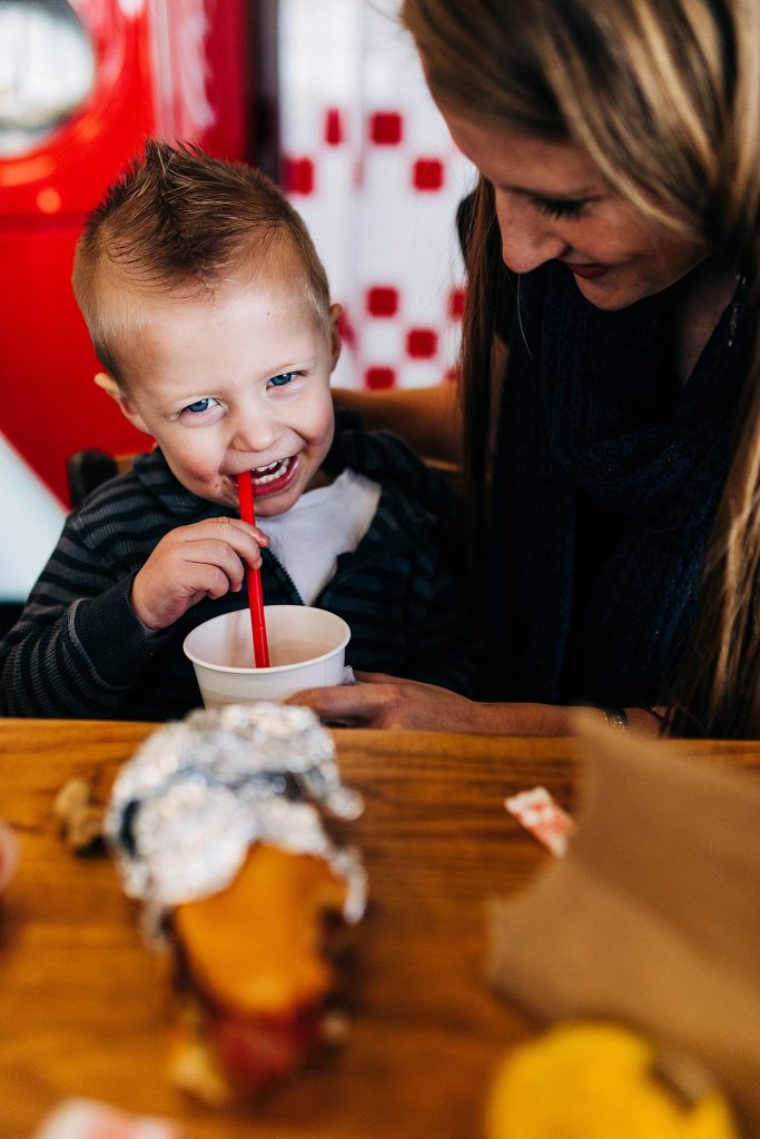 photo session at five guys