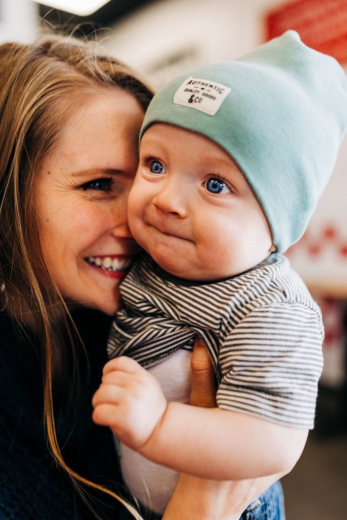 mom and baby photo session