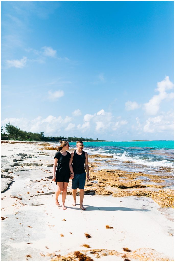 couples engagement session in the bahamas