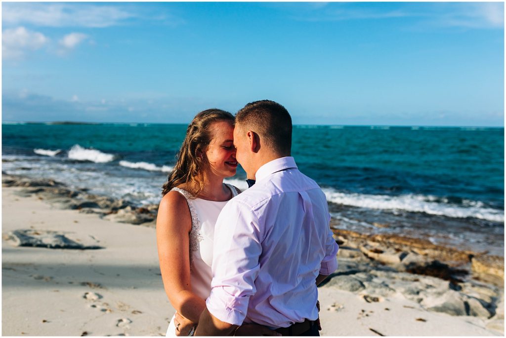 bride and groom portraits in the bahamas