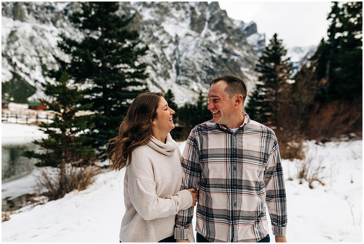 casual engagement photos